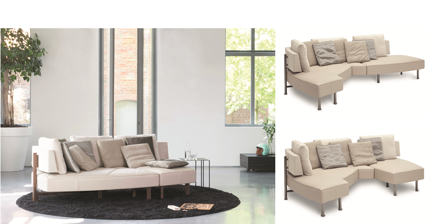 Lounge-Sofa Wing 3-fach verwandelbar